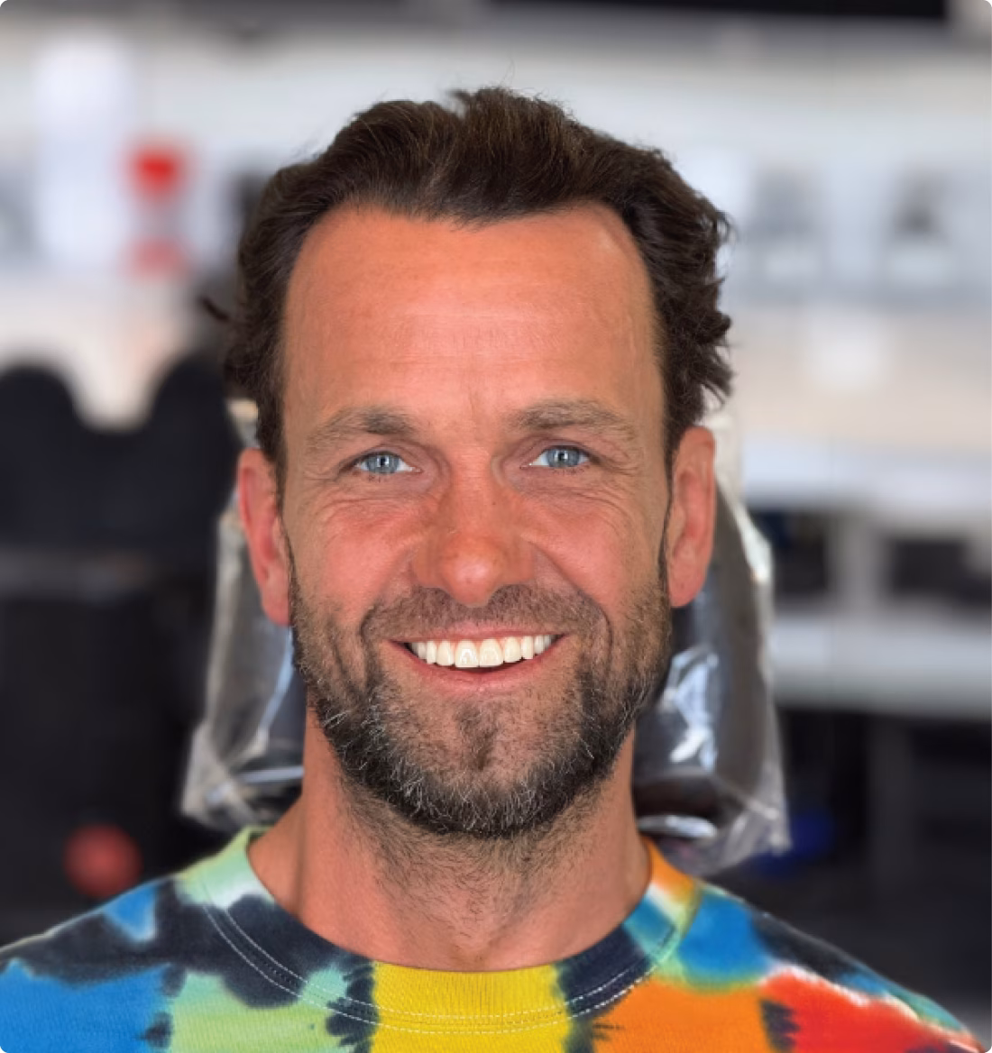 Smile after dental implants