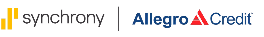 Synchrony and Allegro Credit financing partners